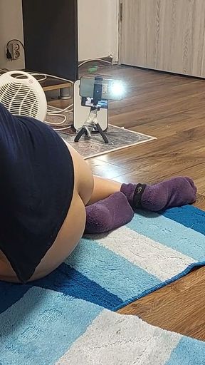 Sexy MILF, hairy pussy, big ass, vacuum cleaner in empty house. Latina with big hairy tits. Sexy brunette   Clip 1