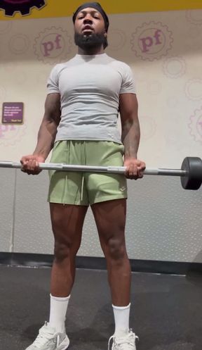 Showing off at the gym