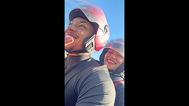 Levei a Famosinha pra fazer uma trilha de moto não resisti e comi ela no final ( Completo )
