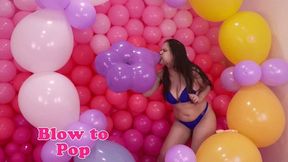 Blowing Geo Donut Balloons Until They Burst!