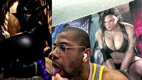 rare, gob, gob, transgender has cum oozing out of her ass with anal beads inside, ai generated