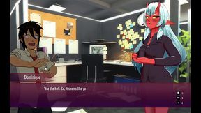 Under Contract [ FEMDOM HENTAI game PornPlay ] Ep.4 creampie my collegue at work !