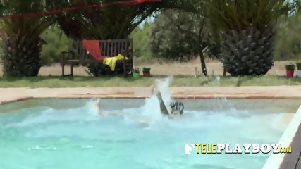 Drowning dude gets rescued by horny lifeguard with a pool fetish