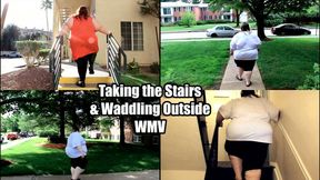 Taking the Stairs & Waddling Outside (WMV)