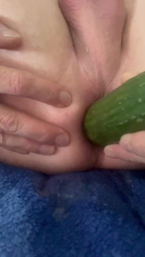 Vegetables, My Cock and Dildo Fucked in the Ass