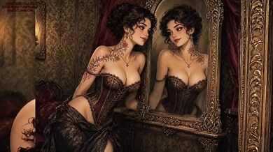 Grok AI Vintage Brunette Corset Latinx Vibe