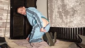 Boys Blue Adidas Tracksuit