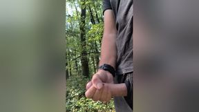 Cumshot In The Middle Of The Forrest