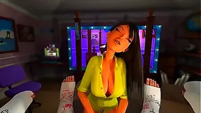 Brunette Babe Rides Cock Wildly in Steaming 3D Hentai Sex Frenzy