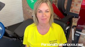 Gym milf drains all her clients