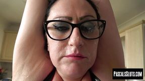 Curvy submissive girl enjoys intense domination from master Pascal White