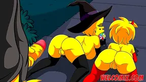 Witches & Simpsons Orgy – Halloween Night