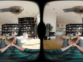 VR Bangers: Breasty Wife Screws Hard in Anal Three-some FFM - VR Porn