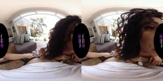 Breakfast on the Terrace stripping tease on her firm ass and tattoo