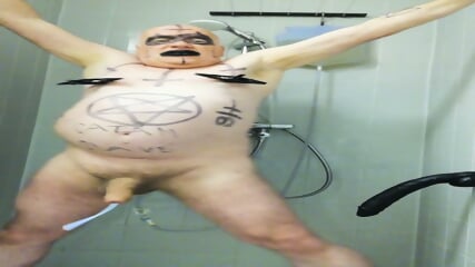 Satan slave takes urine enema on Satan's orders