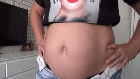 you both bump your belly together 3 V