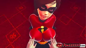 Helen Parr Indulges in Steaming Breast Play Sensual Orals – Incredibles Naughty Moment
