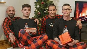 Twink Trade - Muscular Horny Stepdads Reward Their Good Boys With Naughty Present For Christmas