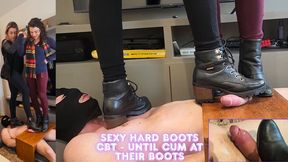 Lytta and Frenique - SEXY Hard Boots CBT And Shoejob until Cum at their boots - with 2 angles - CBT - SHOEJOB - FOOTJOB - TRAMPLING - FOOT DOMINATION - FOOT HUMILIATION - COCK SQUEEZE - TRAMPLING - COCK STOMP - KICK - FOOT WORSHIP -