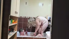 Bathroom mishap leads to sexy comedy with wife