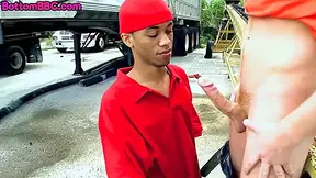 Black Bottom Picked Up And Fucked In His Hairy Ass Outd