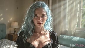 a skinny bitch with blue hair begged me to fuck her [ai]