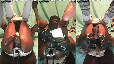Gloves + Giant Butt Plug Gape Till I Cum
