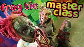 How To Bondage - Frog Tie Tutorial - Shibari Workshop With Petite Blonde