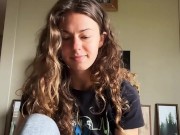 tiktok girl Live with massage gun