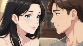 Stepsister cheats on boyfriend with stepbrother in steamy anime session