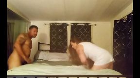 Blonde in white dress gets railed by Hot Latino in multiple positions