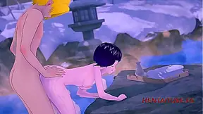 Denki Warms Up Jiros Curves in Steamy Hot Springs Encounter – Boku no Hero Smut