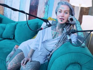 I talk about L - LOVE - ASMR podcast SFW talking punk slim gal dreadlocks tattoo model inked gal
