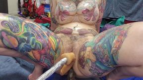 10inch BBC Anal, Pussy Fuck Machine, Extra Oil