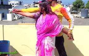 Hot Widow Bhabhi XXX Fuck with Brother-in-law on Holi.