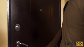 TUTOR4K. Spreading legs is the only thing the tutor can make for student