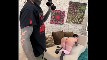 A Second Camera Secrets Tattooed Body Girl Teased in Photoshoot Before Tatttooed Man Wild Anal Ride &amp_ Ass to Mouth Feast
