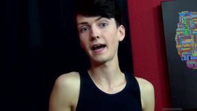 Slim Twink Benjamin on Set