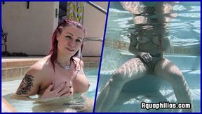 Aquaphilias-Catherine Foxx Gets Caught Playing Nude Underwater in the Apartment Pool by Bob from 3A