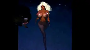 Babygirl Zapatero Strips Down for Wild Skinny-Dipping Hentai Action