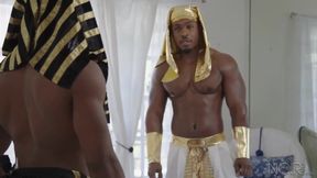 Hunky DeAngelo & Adrian's Steamy Egyptian Fuck - Noir Male
