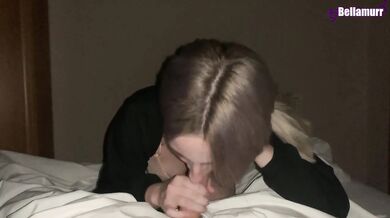 18 year old playful bitch sucks cock and rides a dick - Bellamurr
