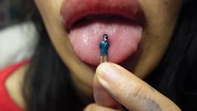 Giantess Likes to Lick You and Suck You All in