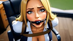 New Secretary in Bondage – Office Captive's Silent Struggle (16 min AI Bondage Fantasy)