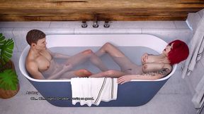 lust academy 10 - audrey and james mutual masturbation in the hot tub