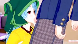 [Eroge Koikatsu ] H 3DCG Gigantic Titted Animated Clip (Touhou Project) [Hentai Game Toho Kasen Ibaraki]