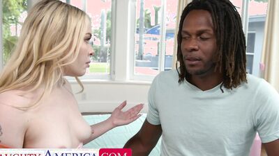 Cute Blonde Haley Spades gets fucked hard by a BBC stranger