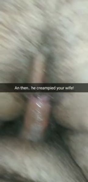 Your wife is cheating while you are at work. Getting pregnant from a lover