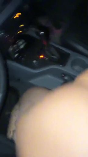 My friend takes me home, I get horny and we fuck in his car! - Annacherry7   Clip 2