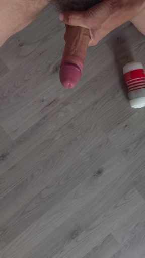 Bushy Guy Fucking Masturbator and Shoots Cum